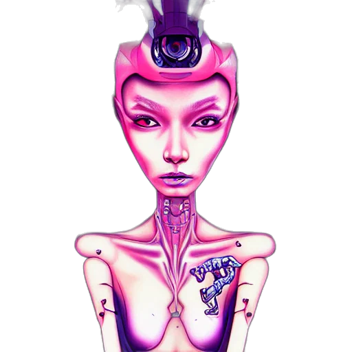 robot, jewelry, face, crown transparent PNG cut-out