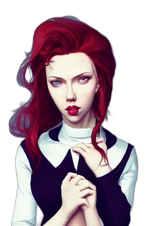 dress, face, comic book art, fantasy art transparent PNG cut-out