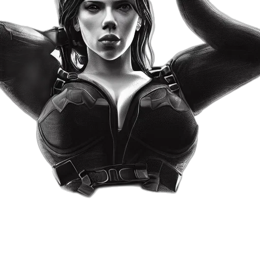 face, comic book art, concept art, fantasy art transparent PNG cut-out