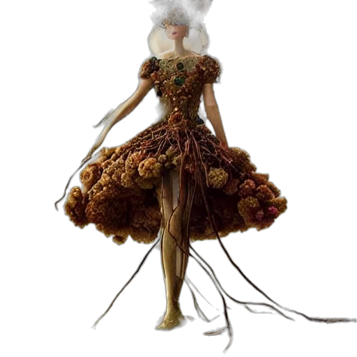 dress, creature, animal, hair transparent PNG cut-out