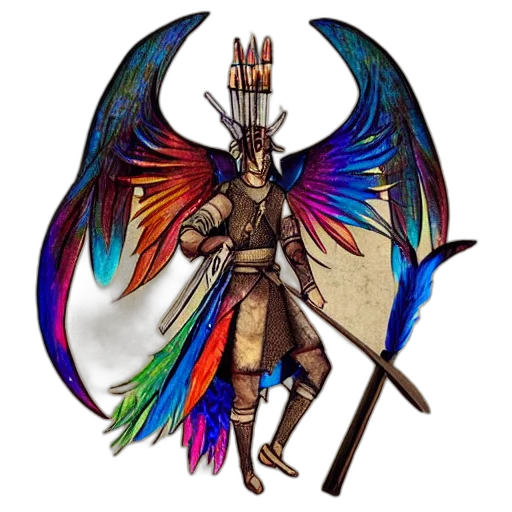 staff, fantasy art, concept art, pixel art transparent PNG cut-out