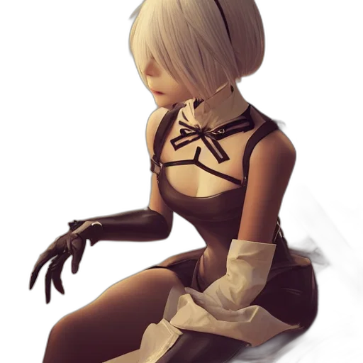 dress, mask, robot, staff transparent PNG cut-out