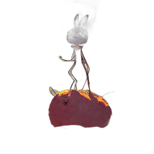 creature, hat, staff, crown transparent PNG cut-out