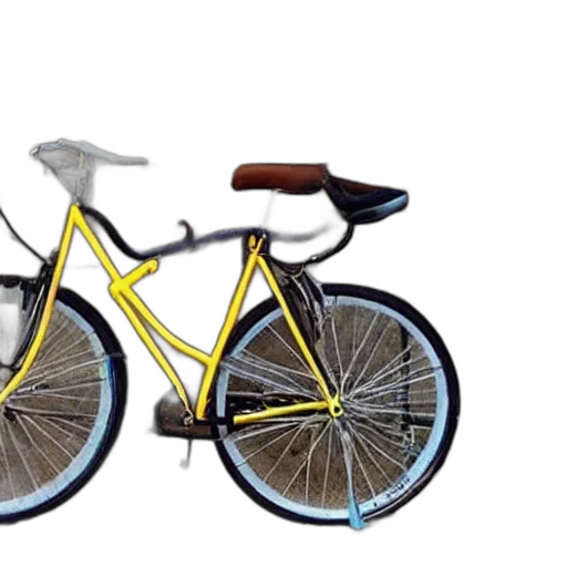 3d render, photorealistic, concept art, bicycle transparent PNG cut-out