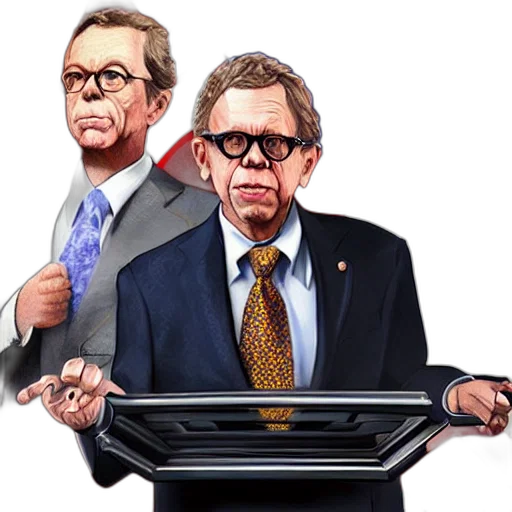 concept art, cartoon, governor, mike transparent PNG cut-out