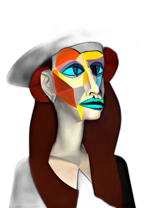 face, hat, mask, staff transparent PNG cut-out