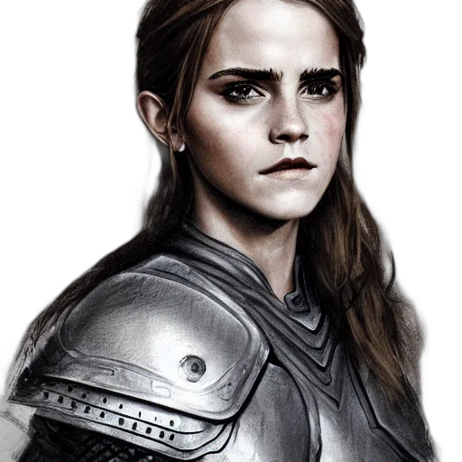 face, sword, fantasy art, photorealistic transparent PNG cut-out