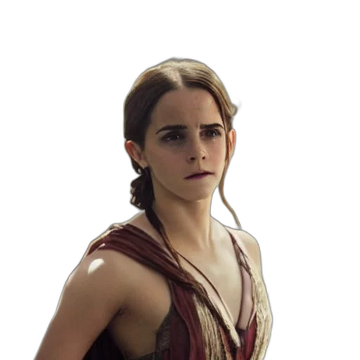 face, staff, dress, hair transparent PNG cut-out