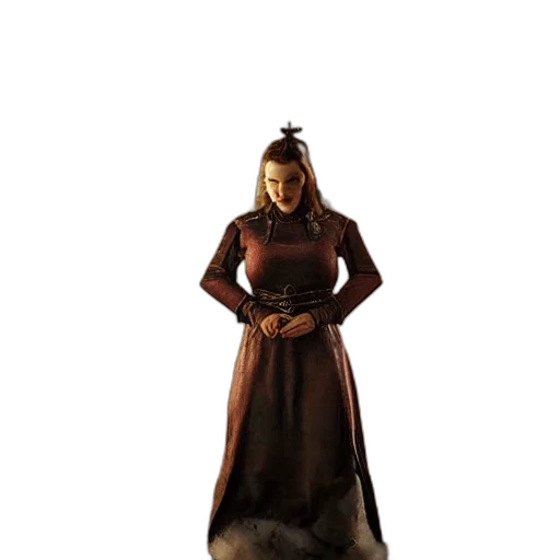 dress, staff, crown, dragon transparent PNG cut-out