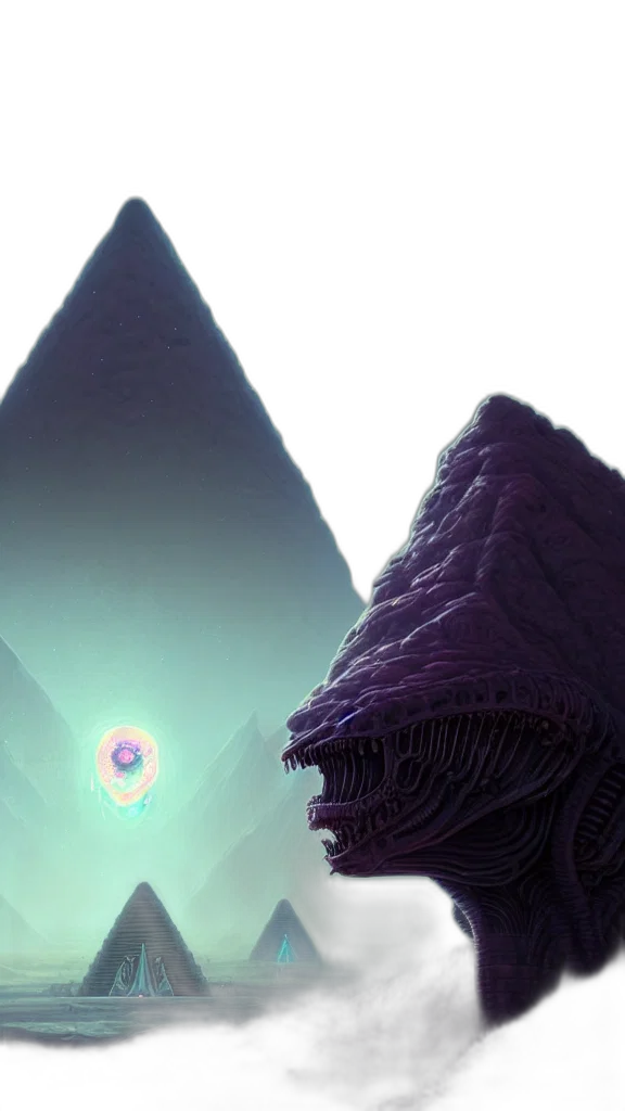 creature, staff, hat, mask transparent PNG cut-out