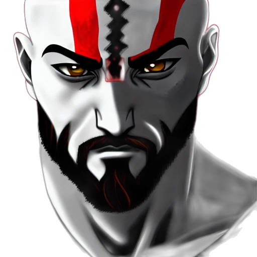 face, mask, fantasy art, comic book art transparent PNG cut-out