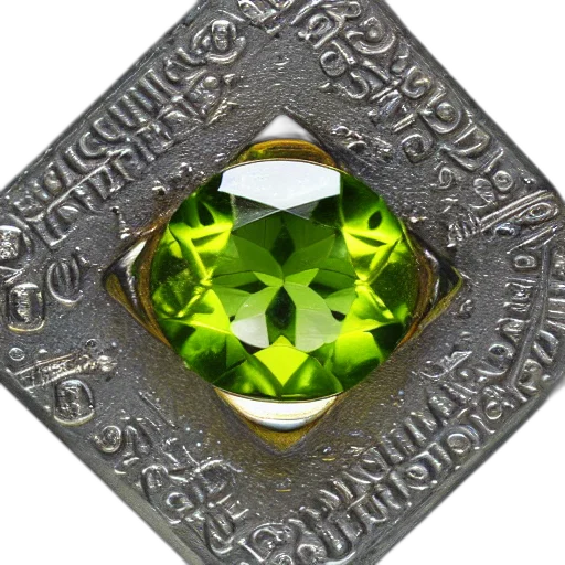jewelry, crown, 3d render, green transparent PNG cut-out