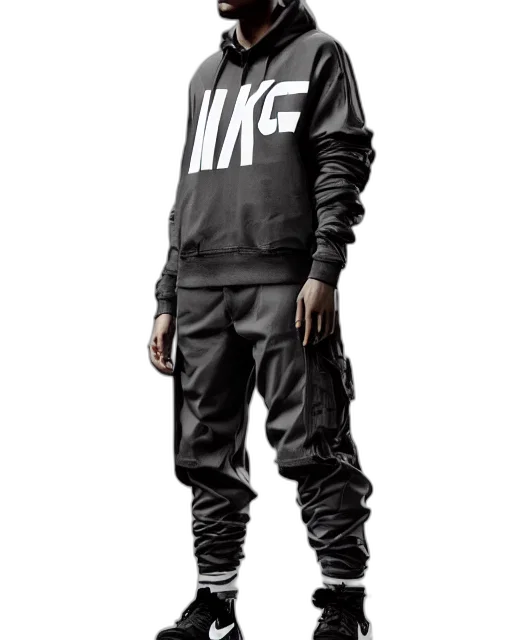jacket, shoes, concept art, cyberpunk transparent PNG cut-out