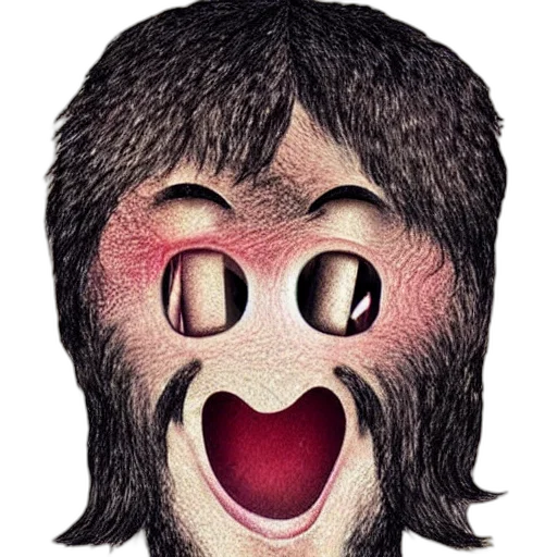 face, mask, hair, creature transparent PNG cut-out