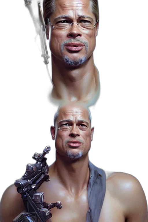face, robot, hair, creature transparent PNG cut-out