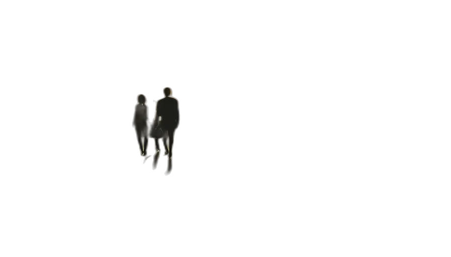 staff, umbrella, jacket, robot transparent PNG cut-out