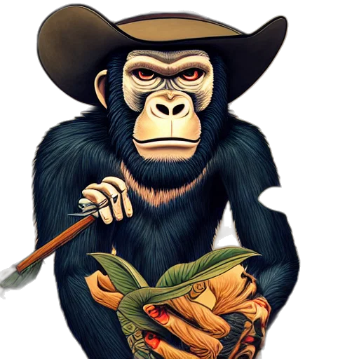 animal, concept art, cartoon, photorealistic transparent PNG cut-out
