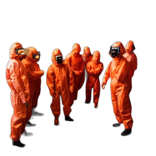 jacket, mask, staff, concept art transparent PNG cut-out