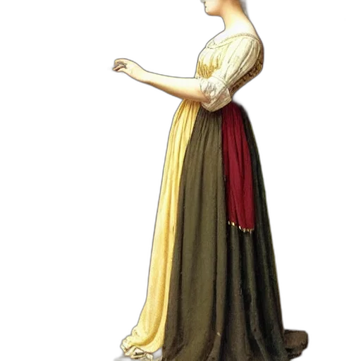 dress, staff, jewelry, crown transparent PNG cut-out