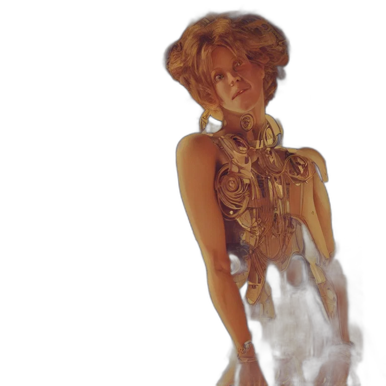 dress, jewelry, crown, robot transparent PNG cut-out