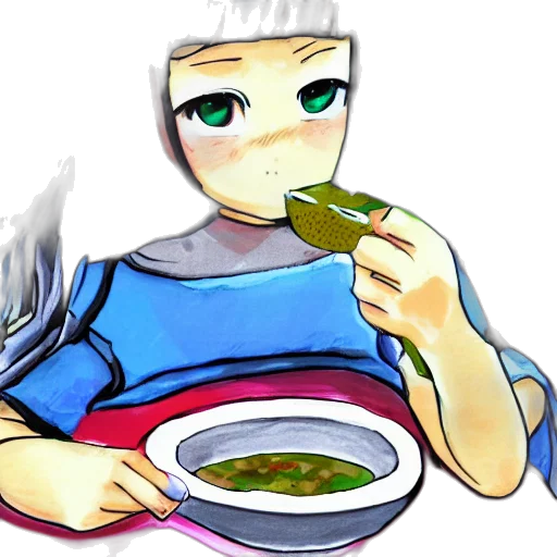 food, pixel art, anime, cartoon transparent PNG cut-out