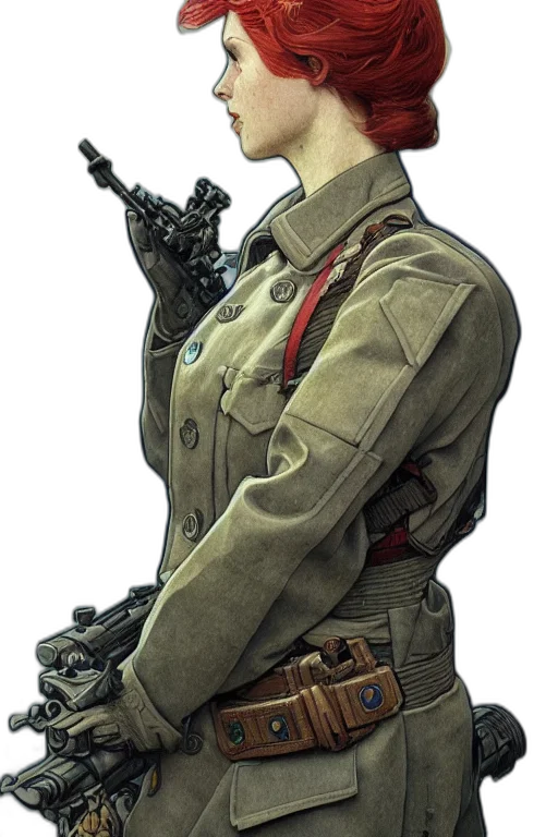 jacket, staff, weapon, hat transparent PNG cut-out