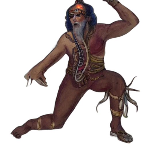staff, creature, mask, concept art transparent PNG cut-out