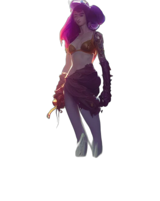 dress, staff, creature, crown transparent PNG cut-out