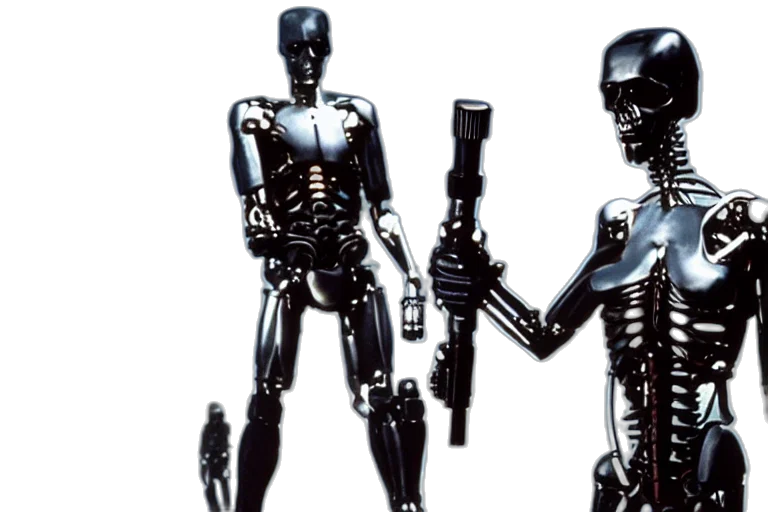 robot, concept art, cyberpunk, 3d render transparent PNG cut-out