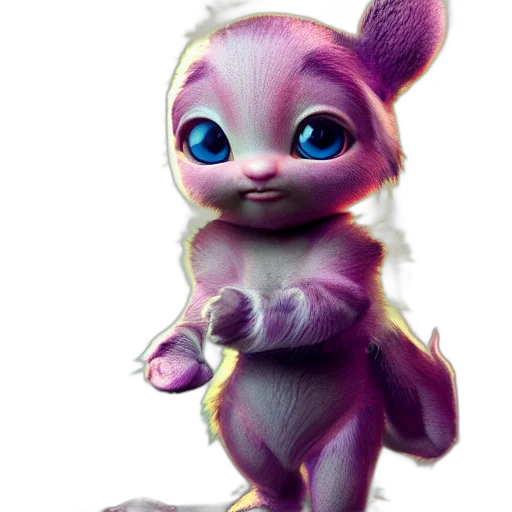 creature, animal, staff, 3d render transparent PNG cut-out