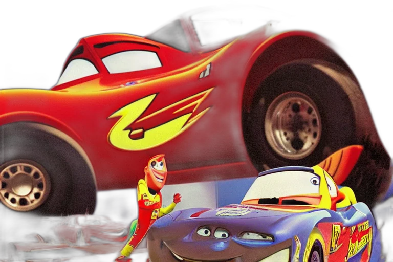 car, concept art, 3d render, comic book art transparent PNG cut-out