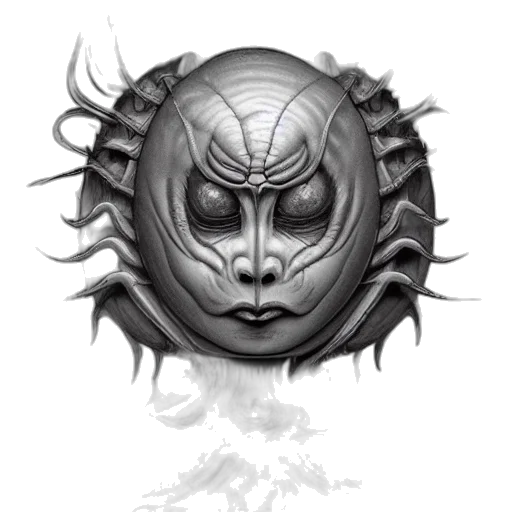 mask, face, creature, crown transparent PNG cut-out