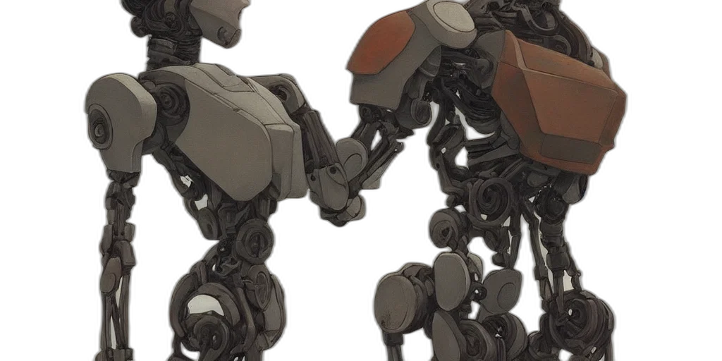 robot, weapon, concept art, 3d render transparent PNG cut-out