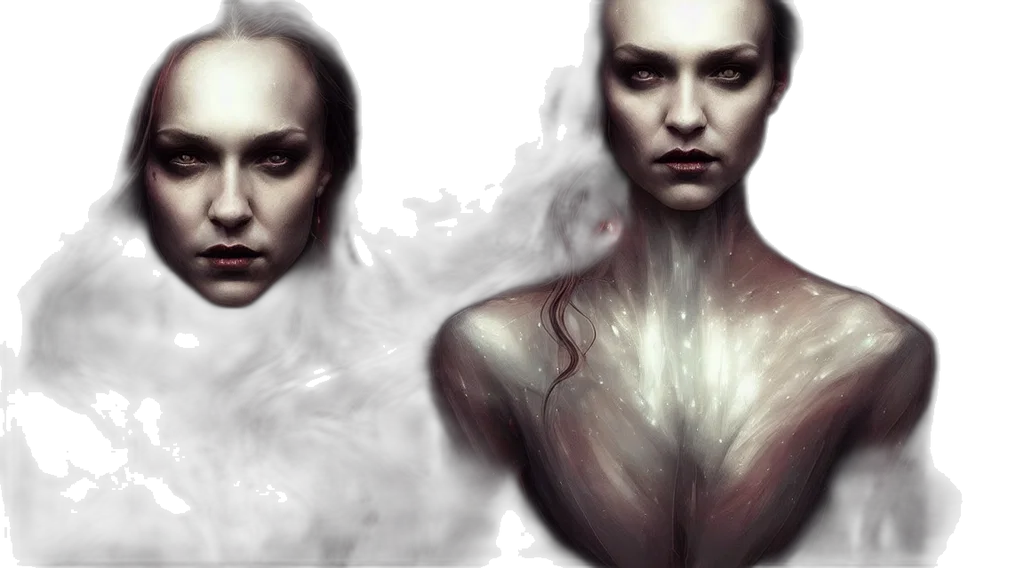 face, concept art, fantasy art, photorealistic transparent PNG cut-out