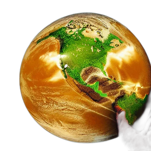 food, photorealistic, outer space, earth transparent PNG cut-out