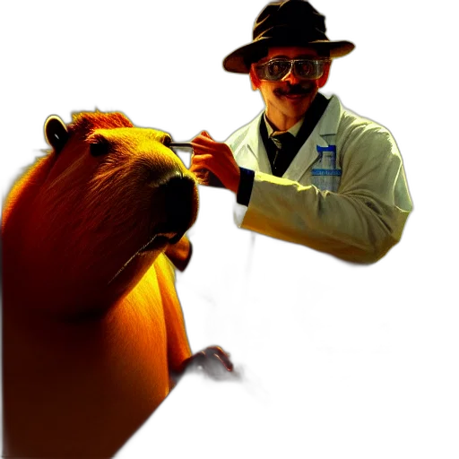 staff, animal, creature, hat transparent PNG cut-out