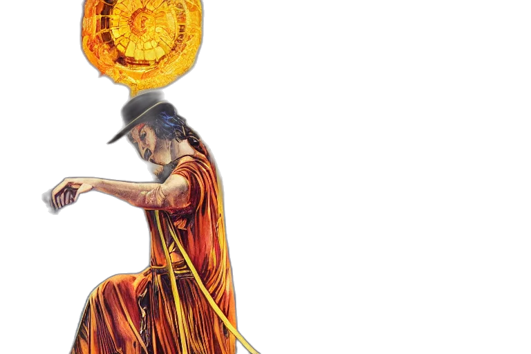 concept art, fantasy art, photorealistic, magician transparent PNG cut-out