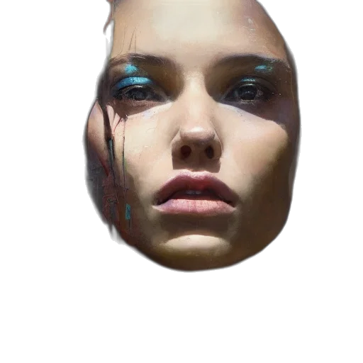 face, mask, robot, creature transparent PNG cut-out