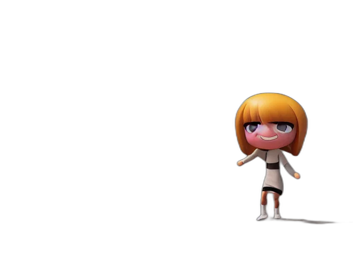 staff, dress, concept art, 3d render transparent PNG cut-out