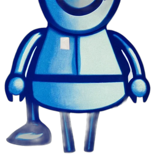 robot, staff, creature, 3d render transparent PNG cut-out
