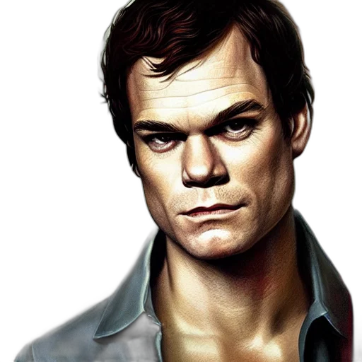 face, jacket, photorealistic, comic book art transparent PNG cut-out