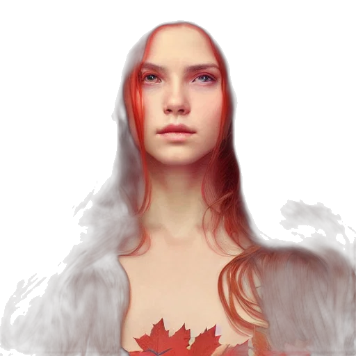 face, crown, dress, photorealistic transparent PNG cut-out