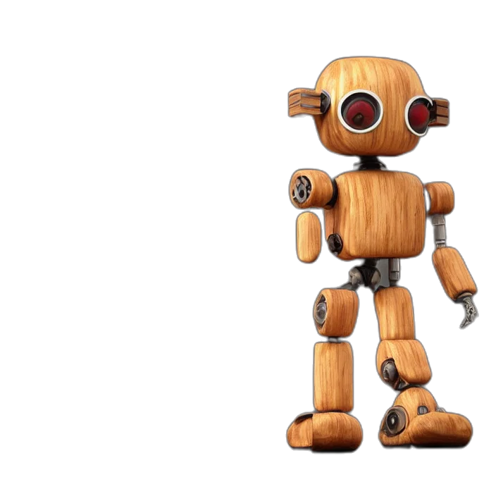 robot, 3d render, concept art, pixel art transparent PNG cut-out