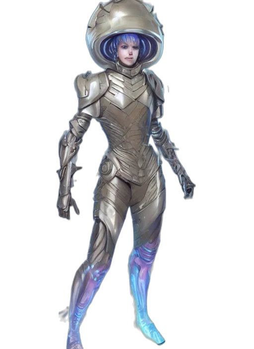 robot, staff, concept art, fantasy art transparent PNG cut-out