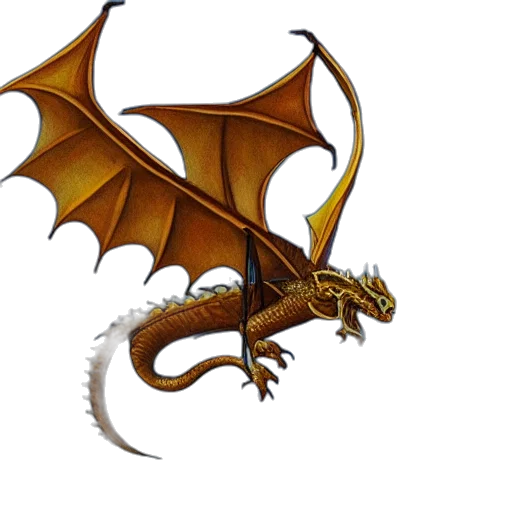 dragon, staff, fantasy art, concept art transparent PNG cut-out