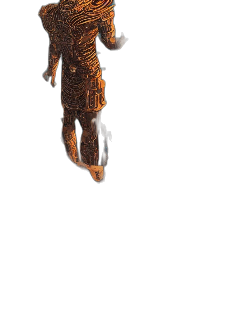 mask, staff, robot, creature transparent PNG cut-out