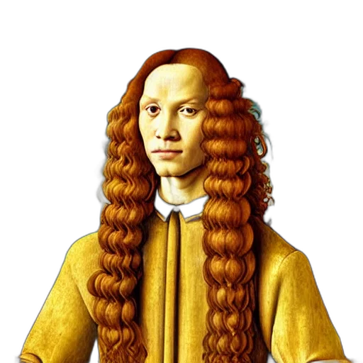 hair, face, jacket, staff transparent PNG cut-out