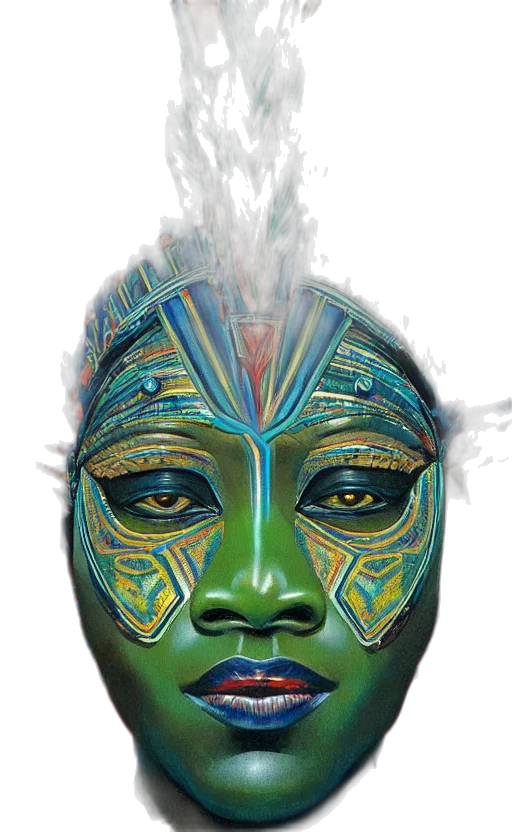 mask, face, jewelry, crown transparent PNG cut-out