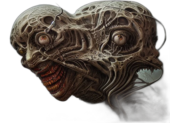 mask, creature, face, dragon transparent PNG cut-out