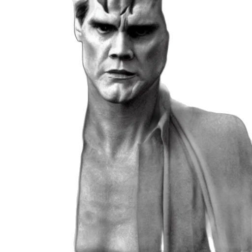face, mask, creature, comic book art transparent PNG cut-out